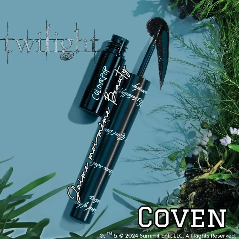 Colourpop X TWILIGHT Graphix Ink Eyeliner in Coven (SHIMMERING BLACK)